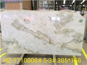 China Lemon Ice Tile Slab Changbai White Marble Dreaming