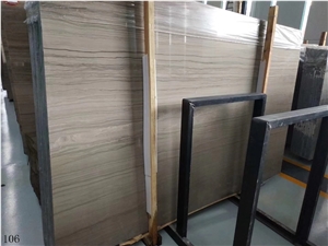 China Wood Vein Marble Athens Wood Grain Slab Tile
