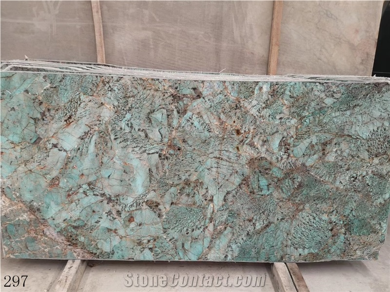 Green Verde Amazonas Amazonita Granite Amazon wall tile slab