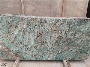 Green Verde Amazonas Amazonita Granite Amazon wall tile slab
