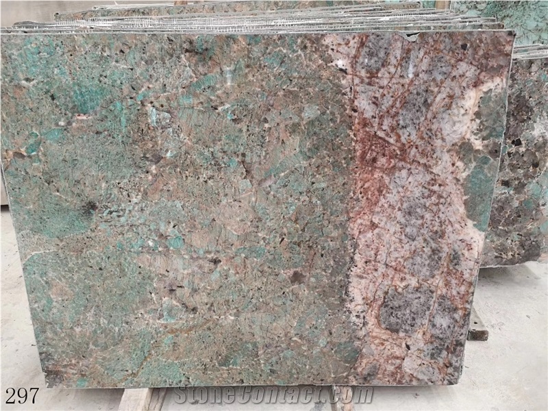 Green Verde Amazonas Amazonita Granite Amazon wall tile slab
