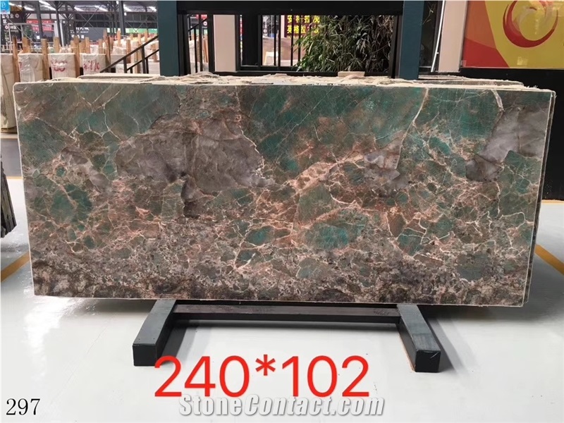 Green Verde Amazonas Amazonita Granite Amazon wall tile slab