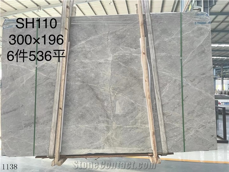 Hermes Gray Marble China guangdong guanrui mine slabs