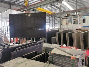 Indian Impala Black Granite 2Cm Polished Slabs And Tiles