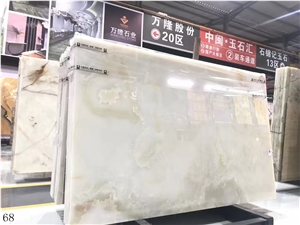 Iran White Onyx Onice Bianco Pure in China stone market