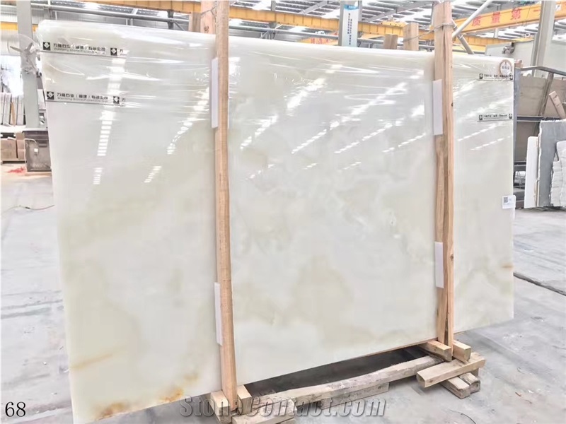 Iran White Onyx Onice Bianco Pure in China stone market