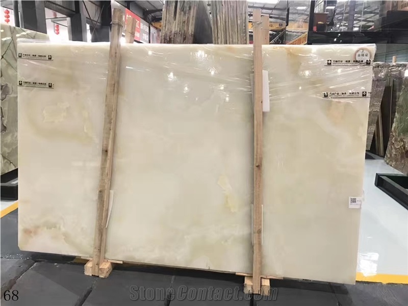 Iran White Onyx Onice Bianco Pure in China stone market