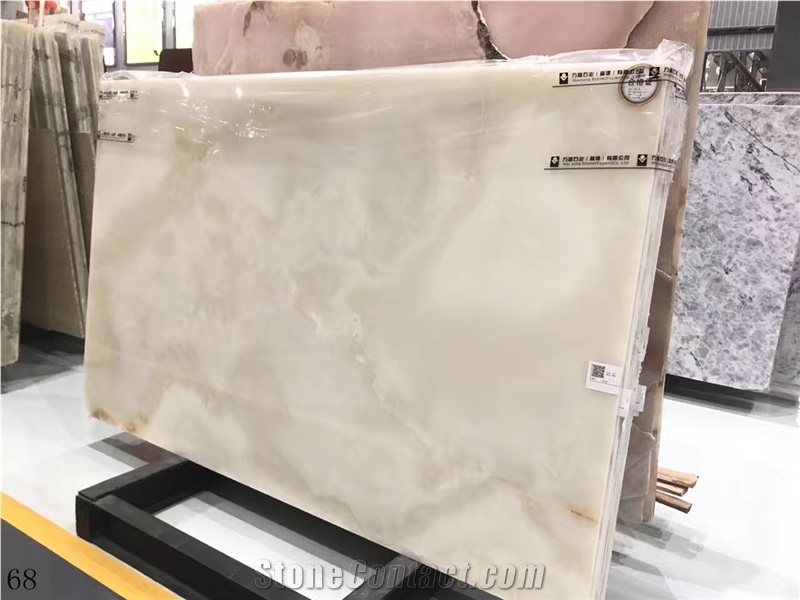 Iran White Onyx Onice Bianco Pure in China stone market