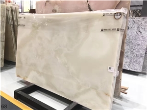 Iran White Onyx Onice Bianco Pure in China stone market