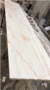 Red Line White Jade Marble Spider in China stone market slab