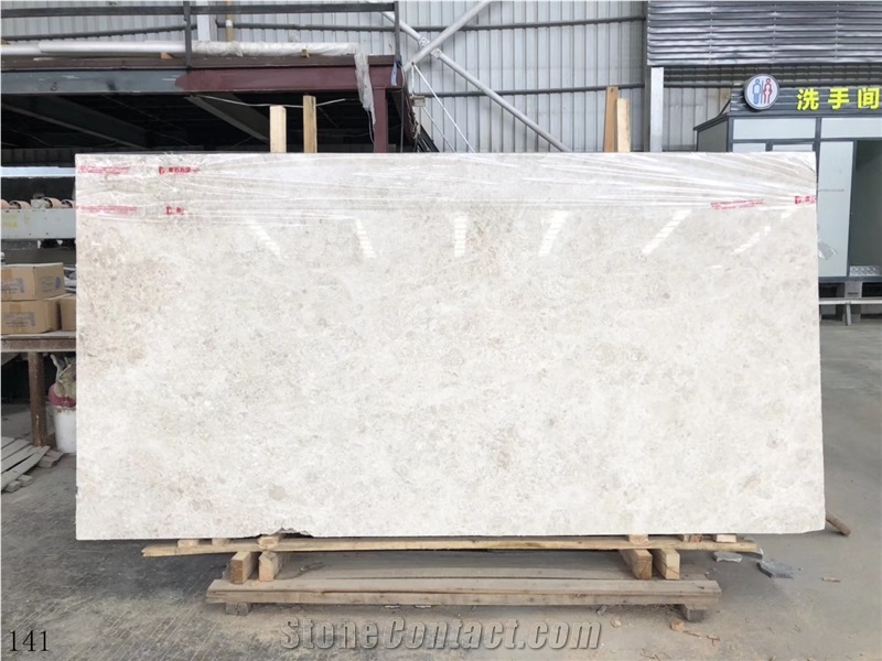 Turkey Auman Beige Marble Ouman Cappuccino Wall Tile Slab