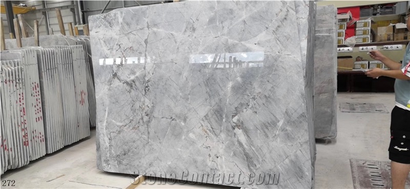 Van Gogh Grey White in China stone market marble vanity slab