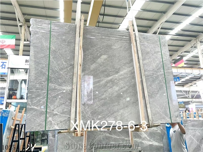 vanity use slab Hermes Gray Marble Ash in China stone market