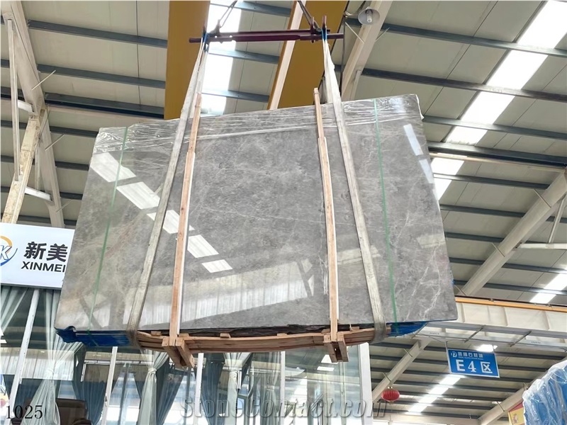 vanity use slab Hermes Gray Marble Ash in China stone market
