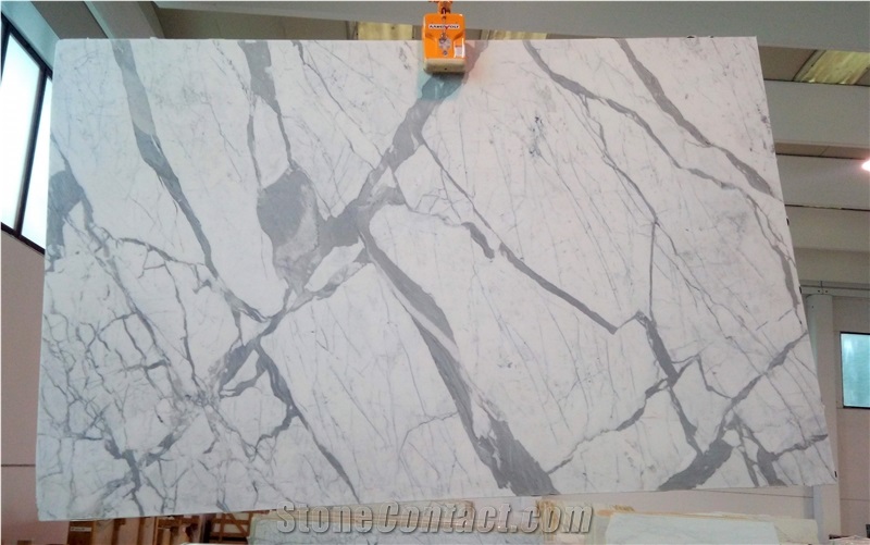 Statuario Marble Slabs 2 cm polished