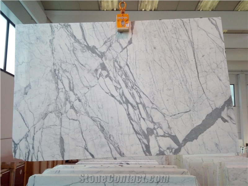Statuario Marble Slabs 2 cm polished
