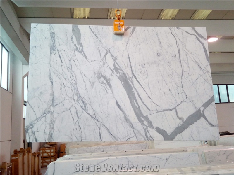 Statuario Marble Slabs 2 cm polished