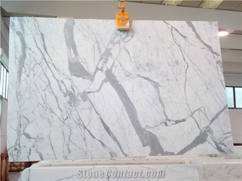 Statuario Marble Slabs 2 cm polished