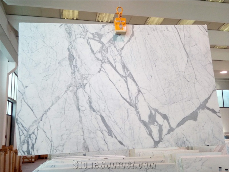 Statuario Marble Slabs 2 cm polished