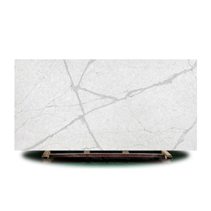 Artificial Calacatta White Bird Quartz Stone 