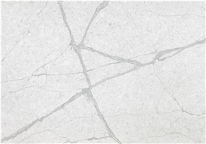 Artificial Calacatta White Bird Quartz Stone 