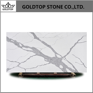  Artificial Polished Cladding Quartz Marble Look Wall Panel