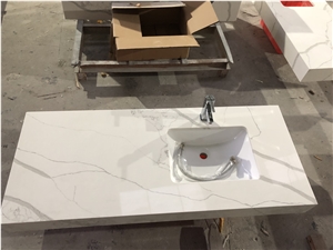 Artificial Quartz Bathroom Vanity Countertops