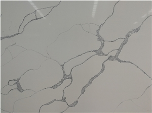 Artificial Quartz Calacatta White Polished Slab Countertops