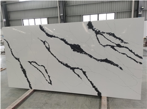 Artificial Quartz Slab Tile Stone Imagine Veins Home Decor