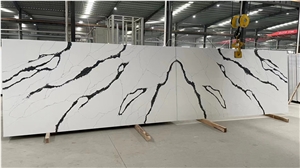 Artificial Quartz Slab Tile Stone Imagine Veins Home Decor