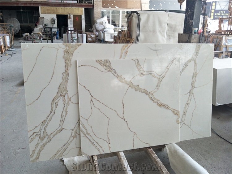  Artificial Quartz Slabs Tiles Stone Marble Look Veneer Top 