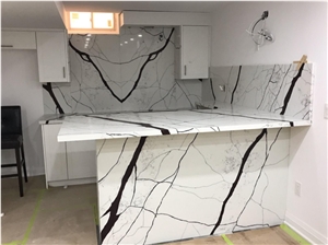 Artificial Stone Countertop , Quartz Stone Kitchen Tops