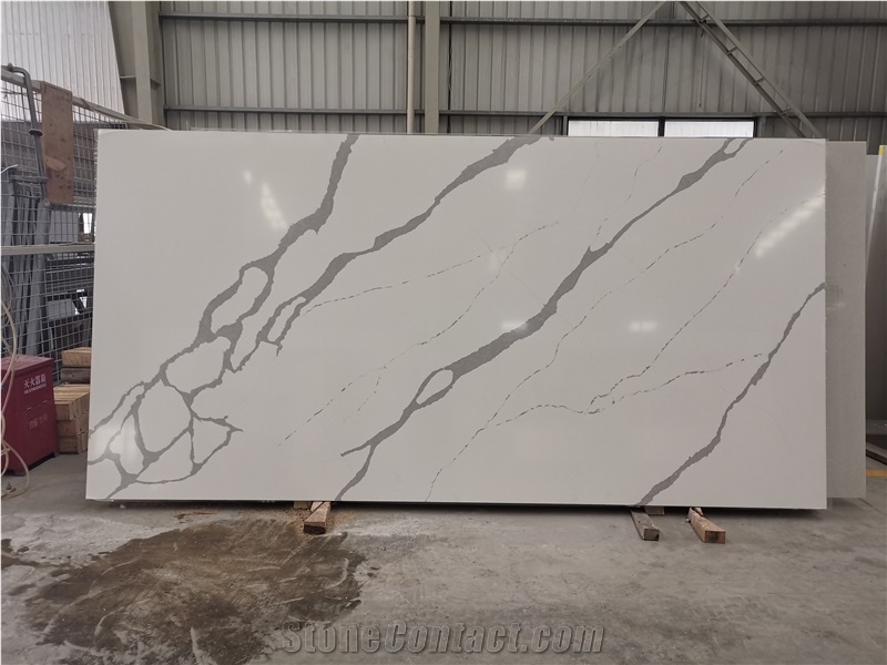 Artificial White High Sense Style Gucci Quartz Slab Stone 