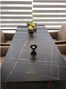 Black Quartz Polished Artificial Stone Commercial Counters