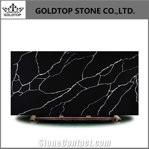 Calacatta Gold Quartz Stone Slab Statuary White Quartz Slabs