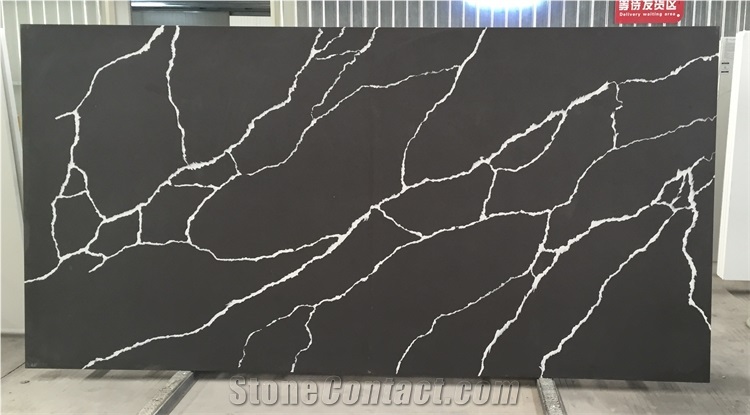 Calacatta Gold Quartz Stone Slab Statuary White Quartz Slabs