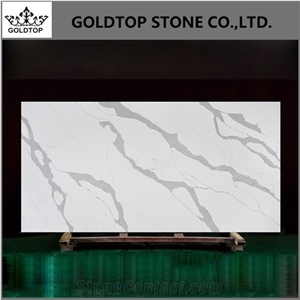 Calacatta Quartz Ocean Wave Marble Look Exterior Wall Facade