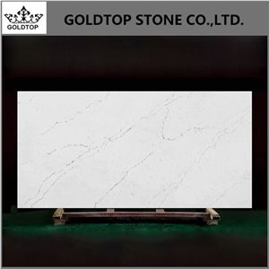 Calacatta White Background With Grey Vein Island