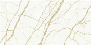 Calcutta Gold Quartz Stone Slabs Quartz Kitchen Slab