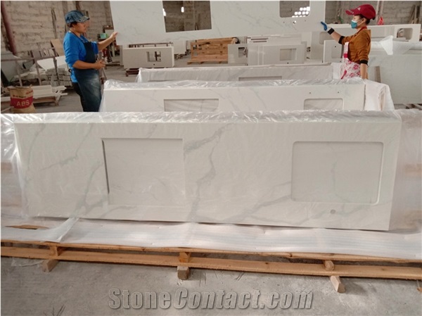 Good Quality Calacatta White Slabs for Countertops