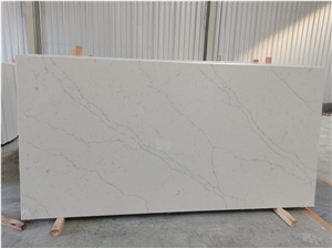 Man Made Quartz Calacatta White Used Widely 
