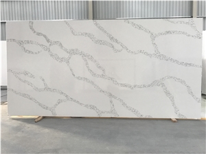 Quartz River Bubble Shape Calacatta Roma Slab Wall Cladding