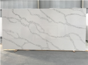 Quartz River Bubble Shape Calacatta Roma Slab Wall Cladding