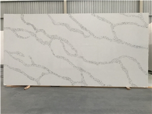 Quartz River Bubble Shape Calacatta Roma Slab Wall Cladding