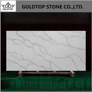 Quartz River Bubble Shape Calacatta Roma Slab Wall Cladding