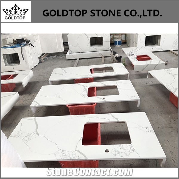 Quartz Stone Top Vanities Sink, Vanity Top with Vanity