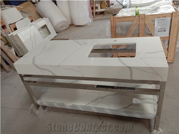 Quartz Stone Top Vanities Sink, Vanity Top with Vanity