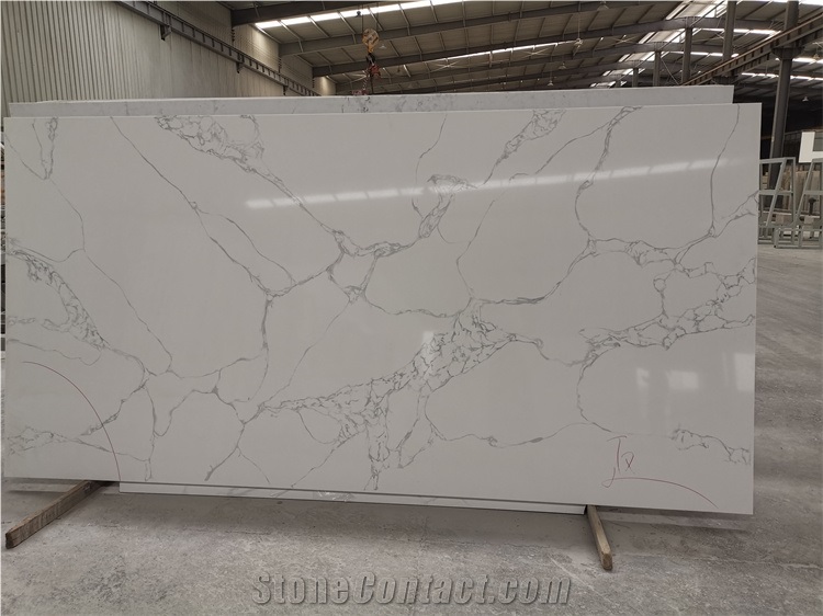White Polished Round Oval Table Top Grey Veins Living Room 