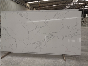 White Polished Round Oval Table Top Grey Veins Living Room 