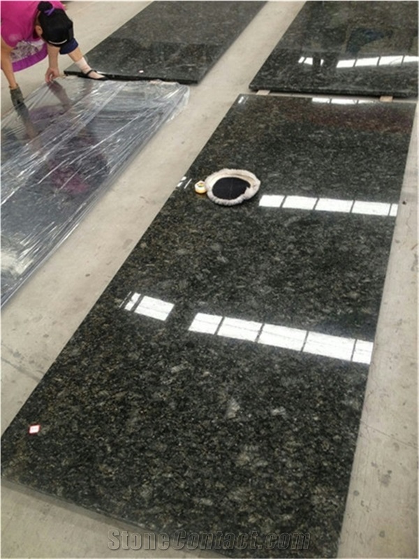 China Butterfly Green Granite Slab Tiles Wall Stepping Cover